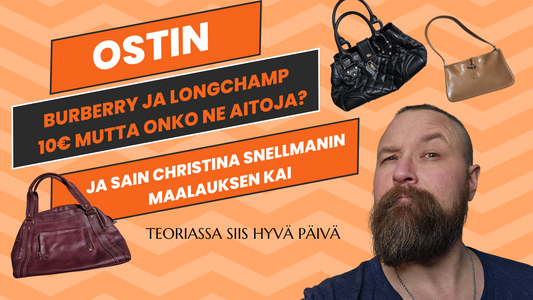 Ostin huutokaupasta laukkuja osuiko oikeaan vai miten kävi :)