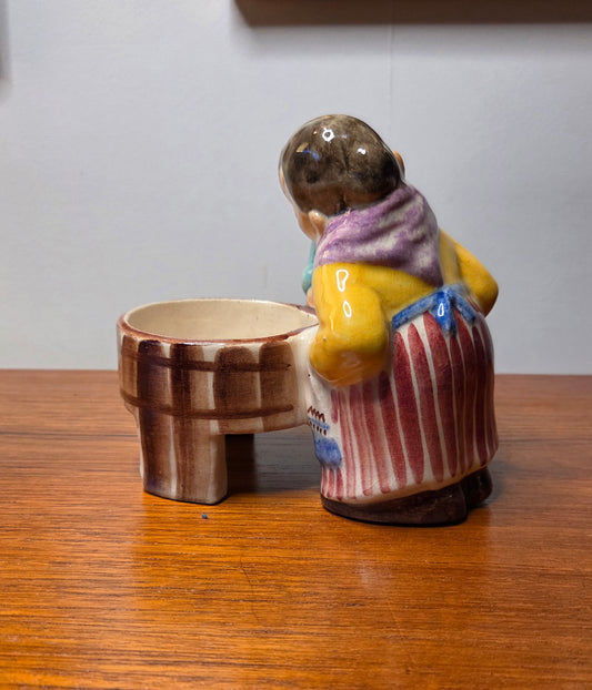 Kupittaan Savi – ”Pyykkärit” – harvinainen käsinmaalattu figuuri