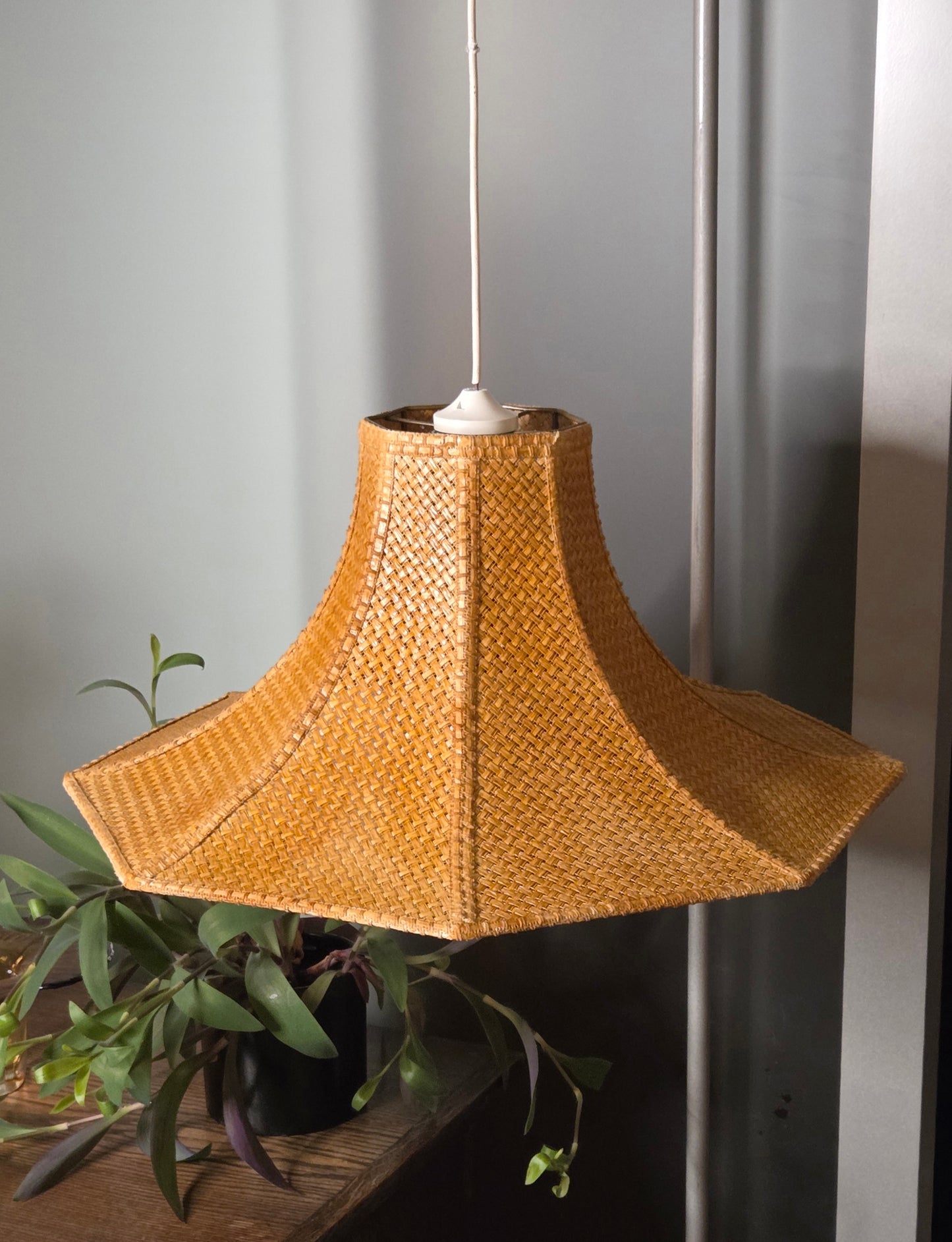 Vintage Kerlux -riippuvalaisin (Ø 55 cm)