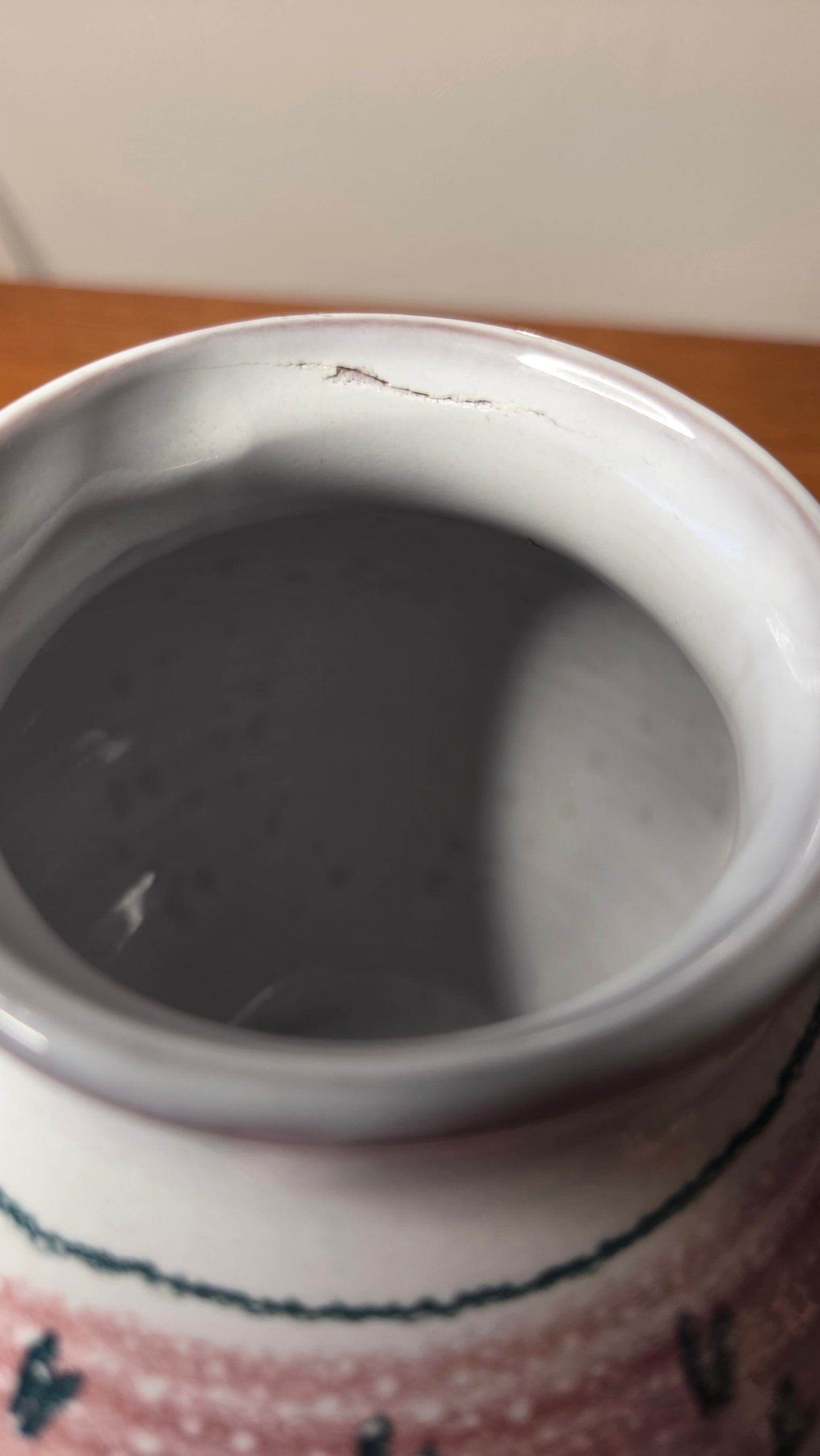 Arabia käsinmaalattu ARA maljakko, korkeus 13,5 cm