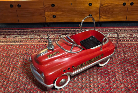 Nostalginen Firefighter FD No.1 -polkuauto (1980-luvun malli)