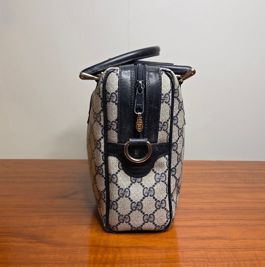 GUCCI GG Plus Supreme Web Boston Bag