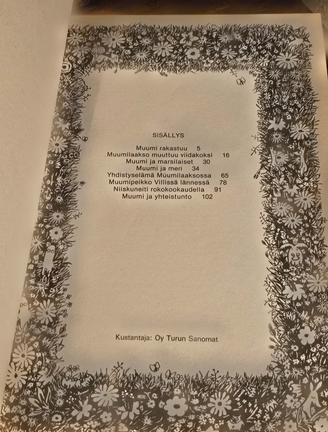 Muumi 2 sarjakuva vuodelta 1978