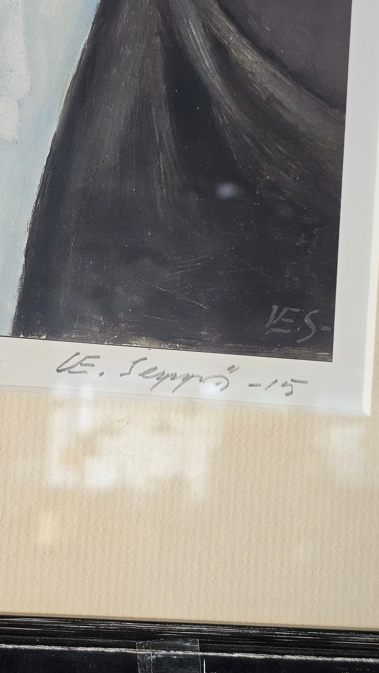 Veli Sepän signeeraama taideprintti