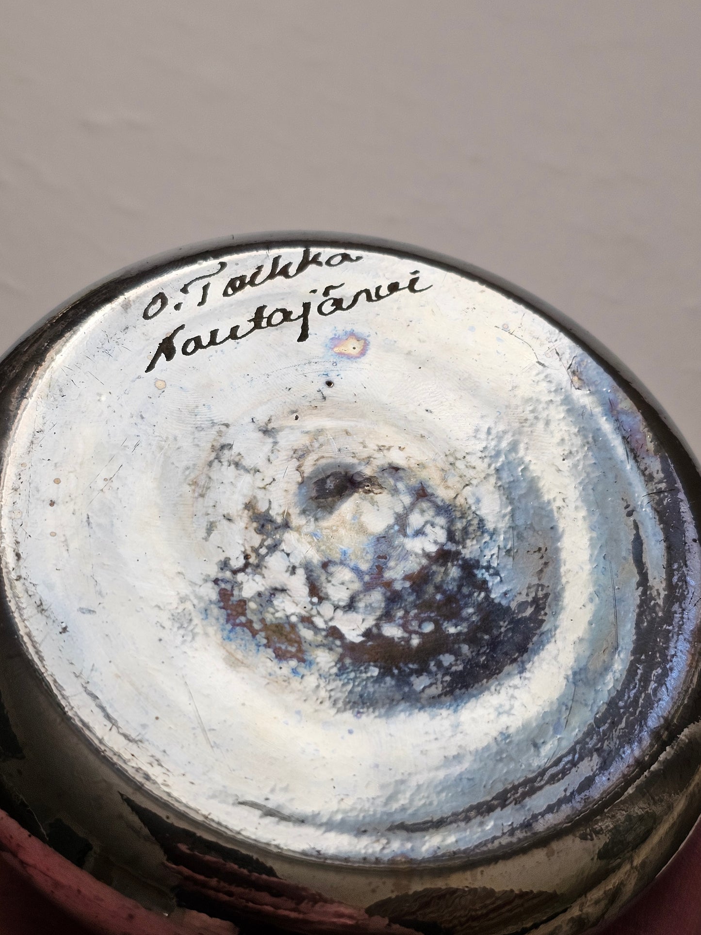 Oiva Toikka – Vesuvius oil lantern (Nuutajärvi, Pro Arte)