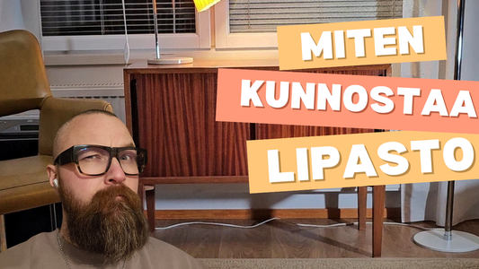 60-luvun lipaston kunnostaminen