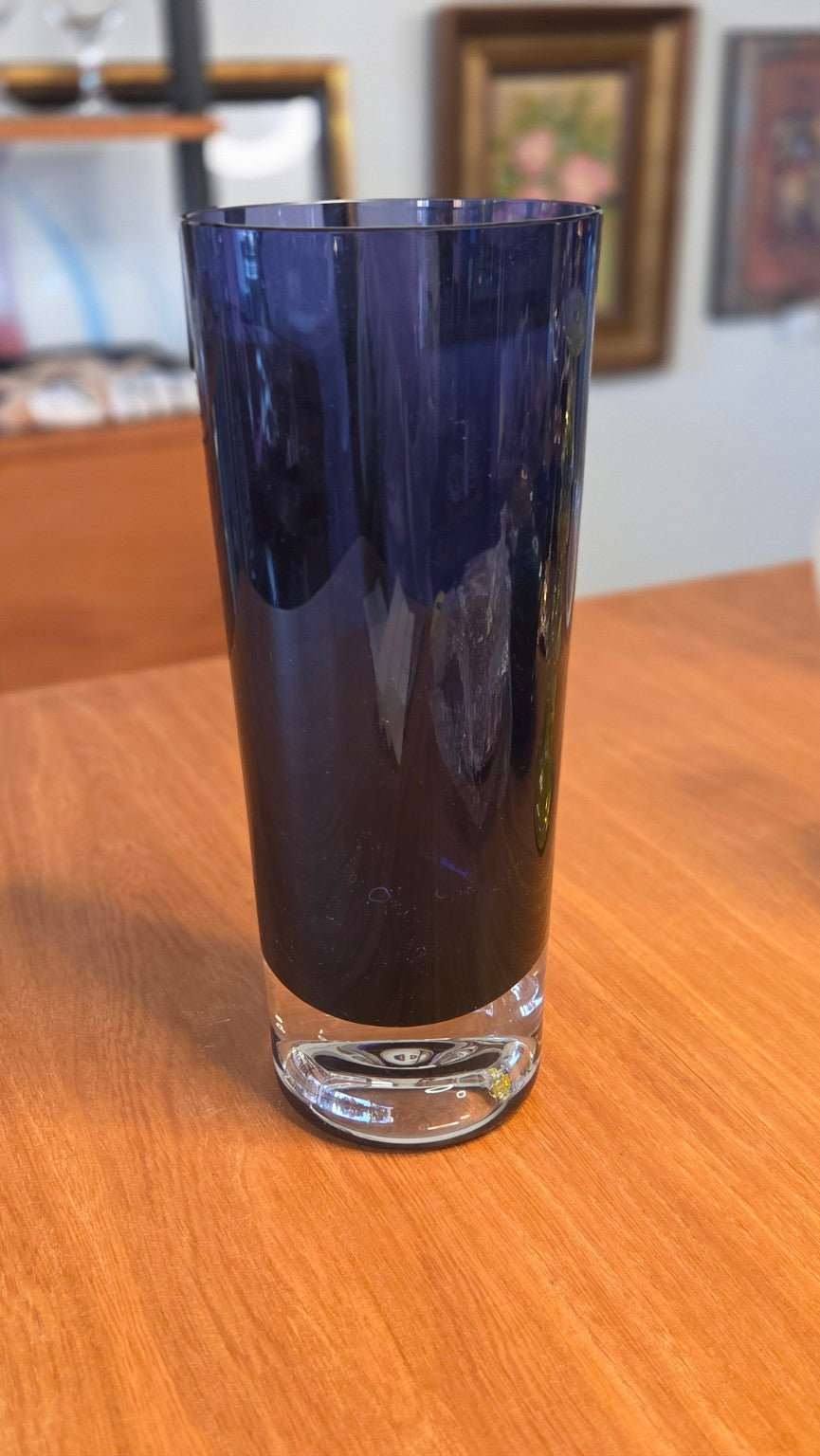 Kaj Franck Nuutajärvi taidelasimaljakko, korkeus 26 cm