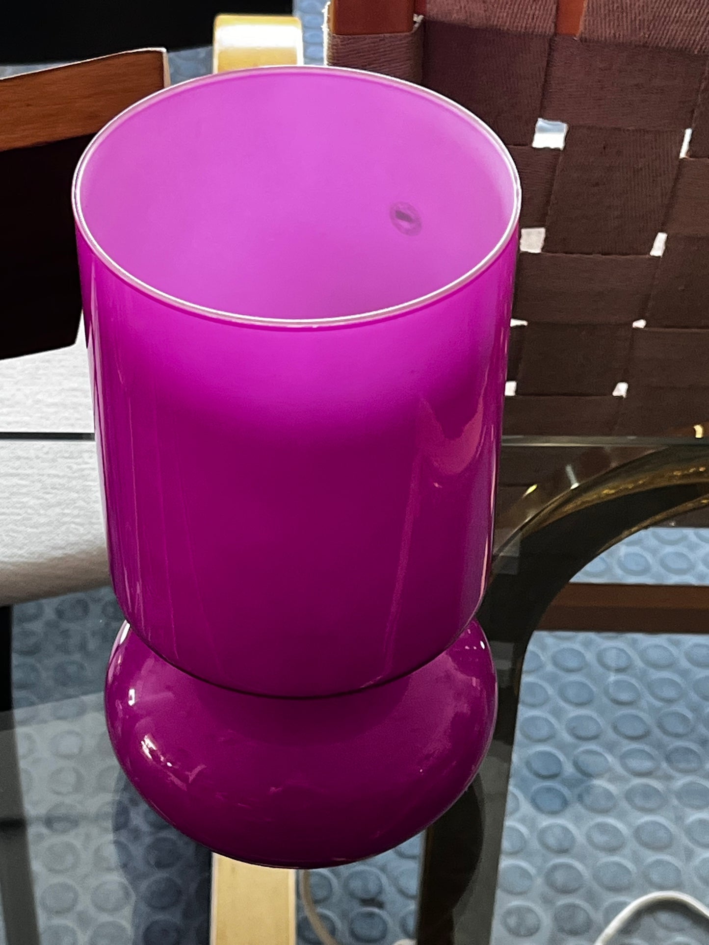 IKEA Lykta lasinen pöytävalaisin, violetti