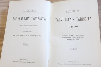 Topelius, Talvi-iltain tarinoita