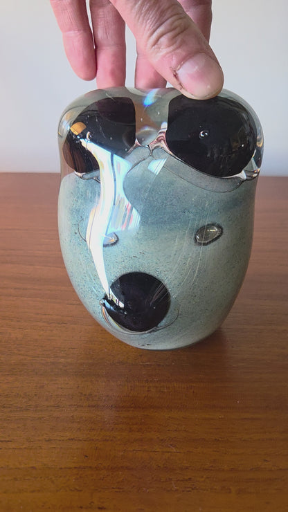 Tiina Nordström – lasiveistos "Nalle" 14cm