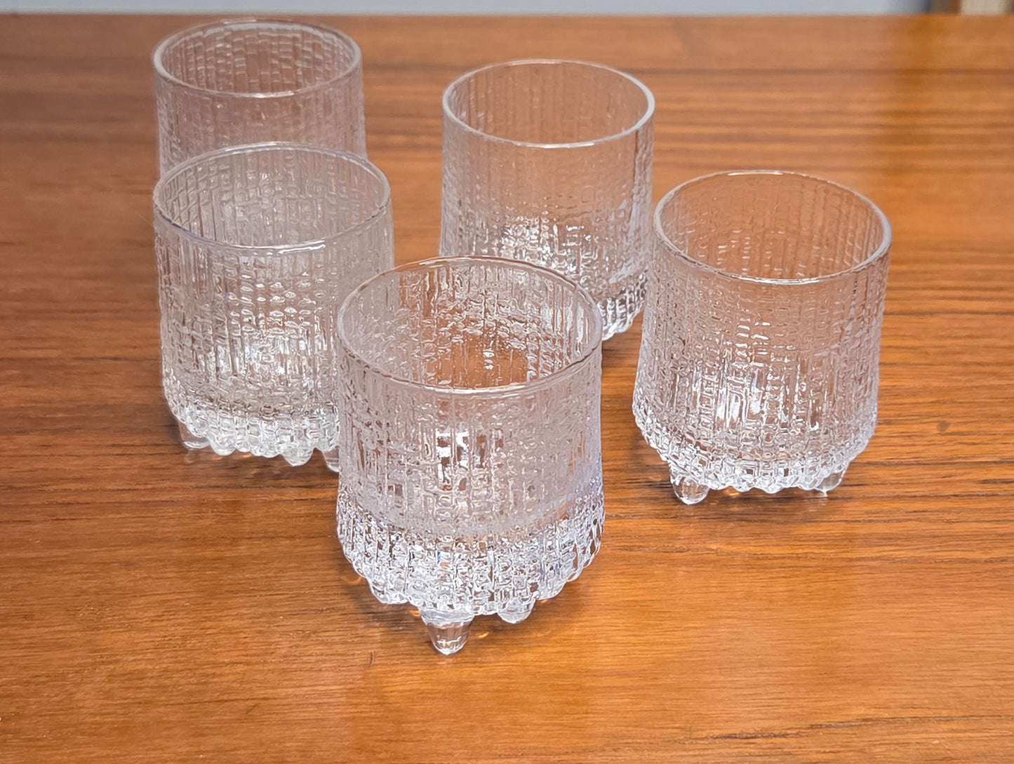 Vintage Iittala Ultima Thule snapsilasit – Tapio Wirkkala (1968) 5kpl