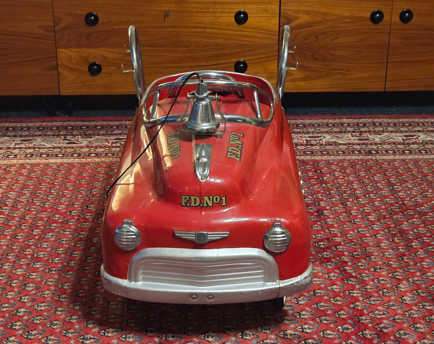 Nostalginen Firefighter FD No.1 -polkuauto (1980-luvun malli) 