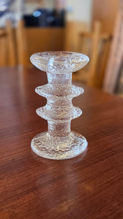 Iittala Festivo kynttilänjalka, 2-solmuinen, signeerattu