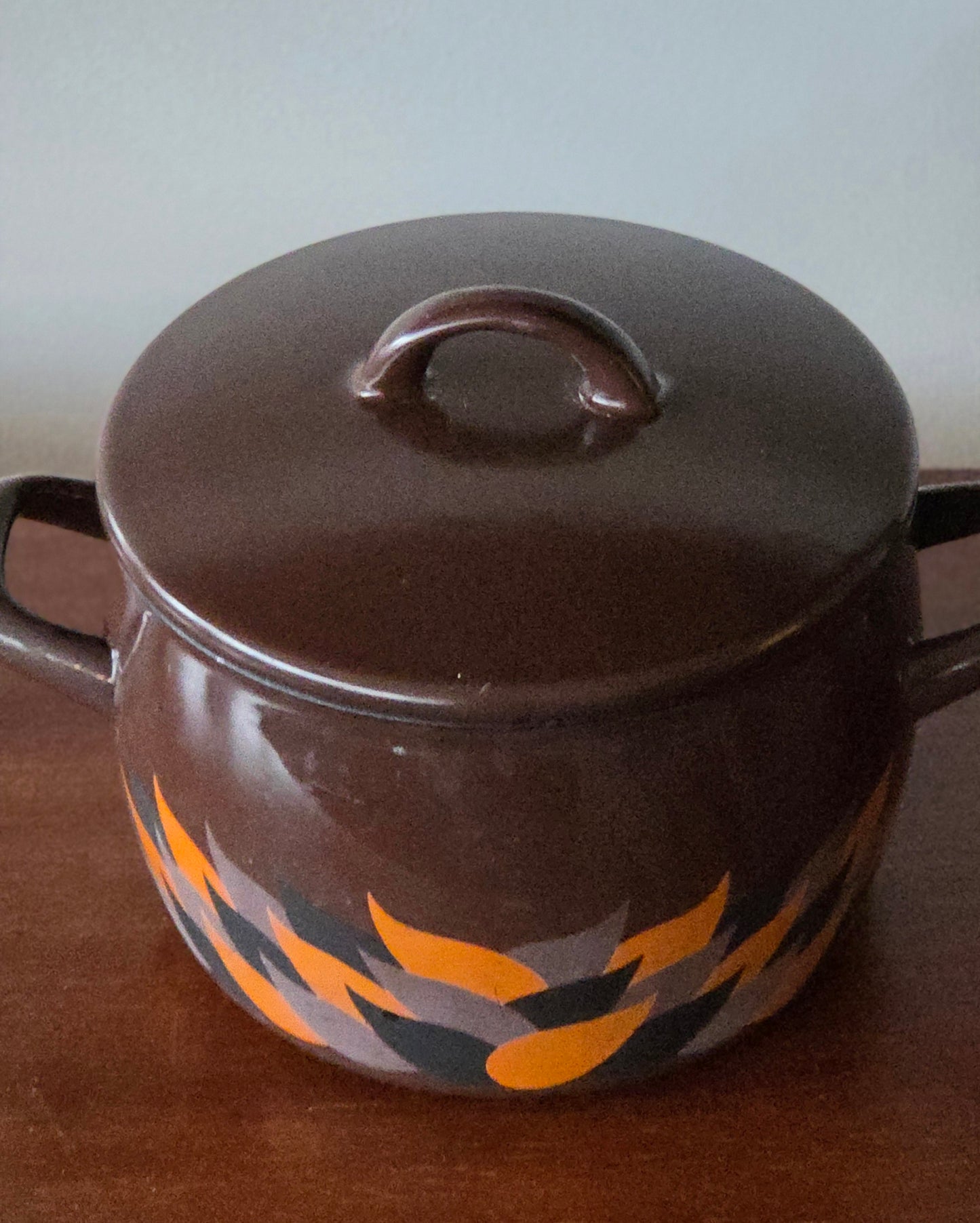 Finel Liekki emalikattila, Raija Uosikkinen – korkeus 16 cm