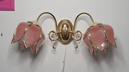 Kissankello – kaunis kaksiosainen vintage-seinävalaisin