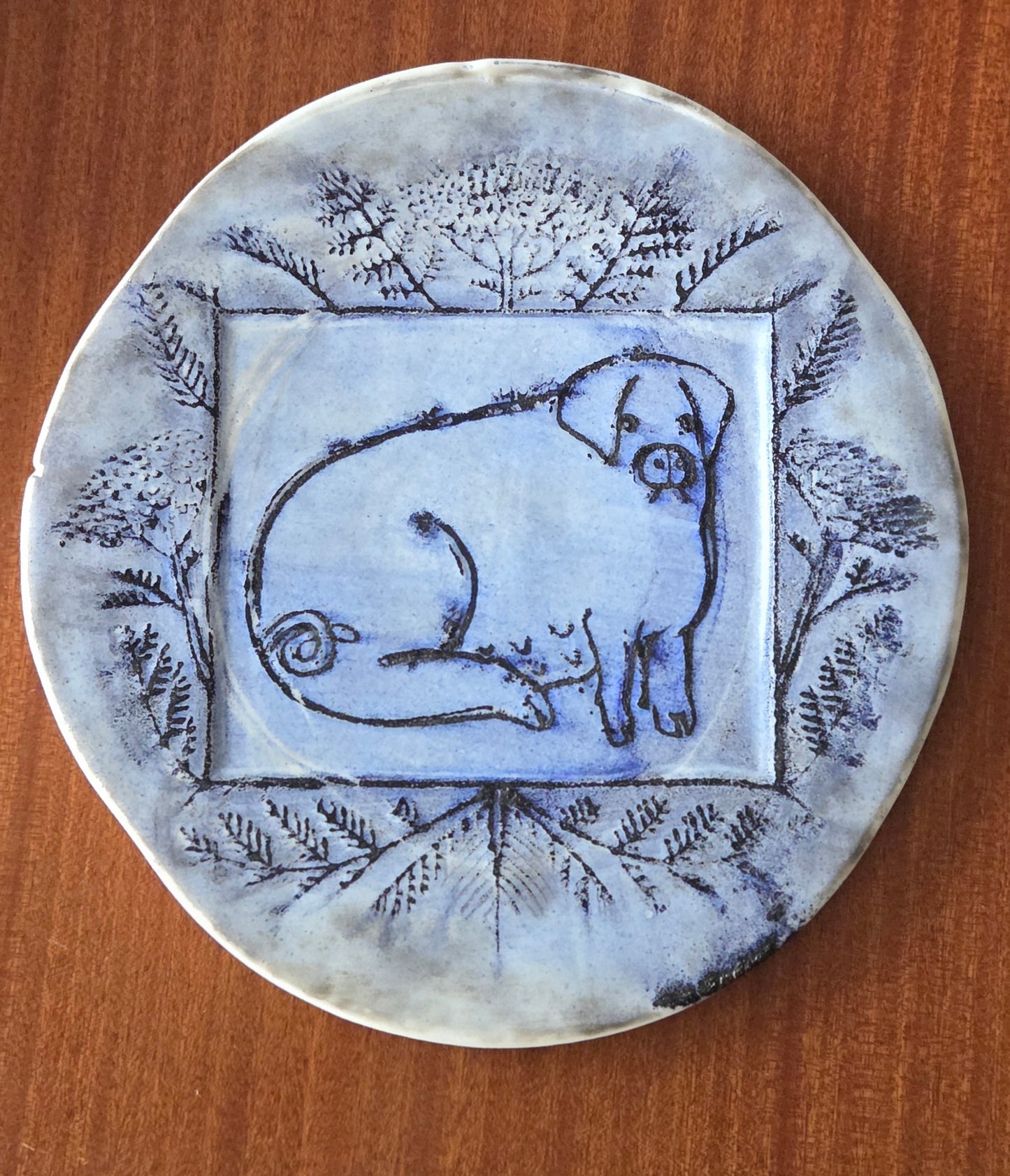 Oiva Toikka “Fauna Fennica” seinälautanen, Nuutajärvi, 1980-luku