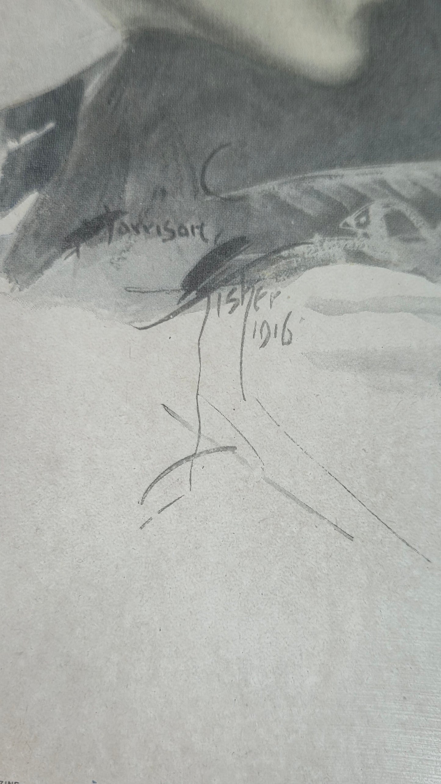 King of Hearts – kehystetty vintage-taideprintti (1917) Harrison Fisher