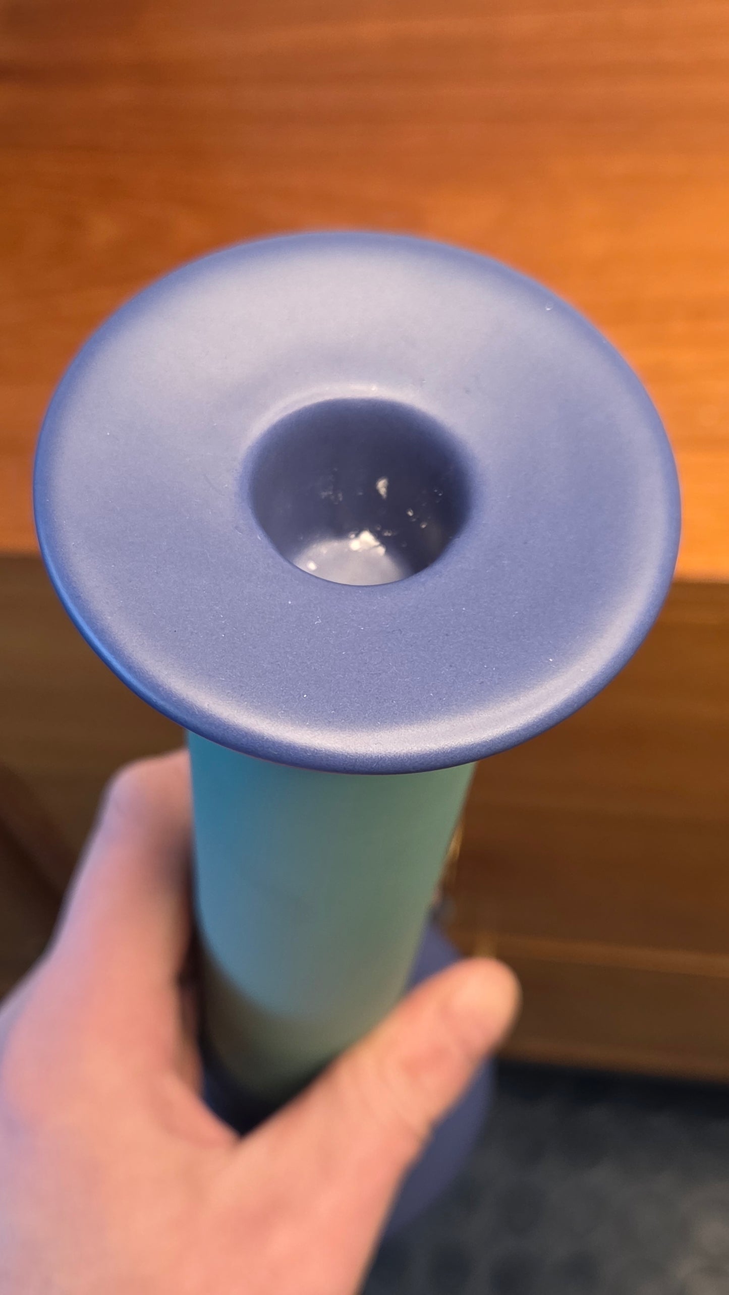Postmodern / Memphis -tyylinen keraaminen kynttilänjalka – Villeroy & Boch (Gallo Design), 1980-luku