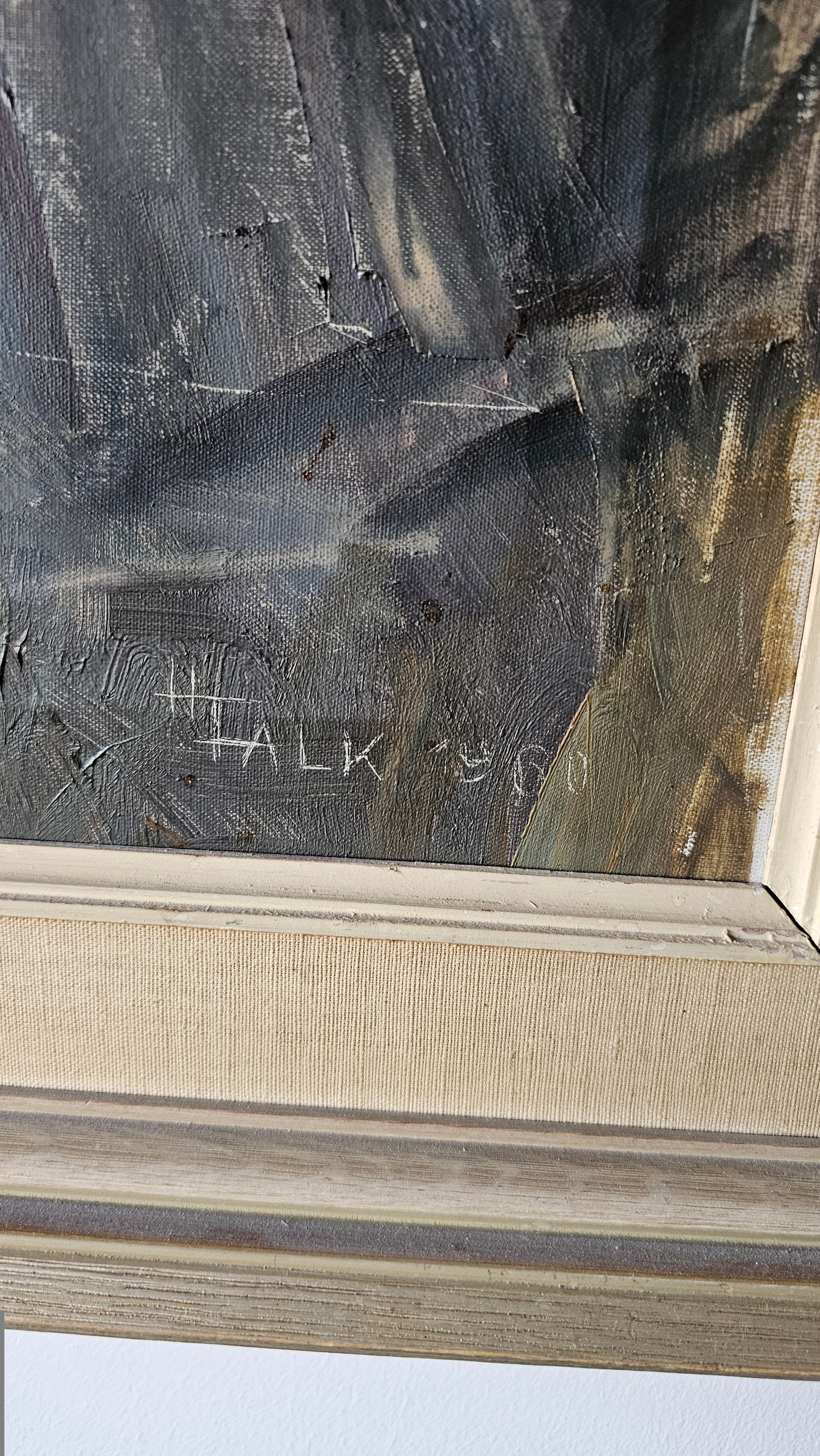 Hildegard Falk- öljyvärimaalaus, 67 x 104 cm