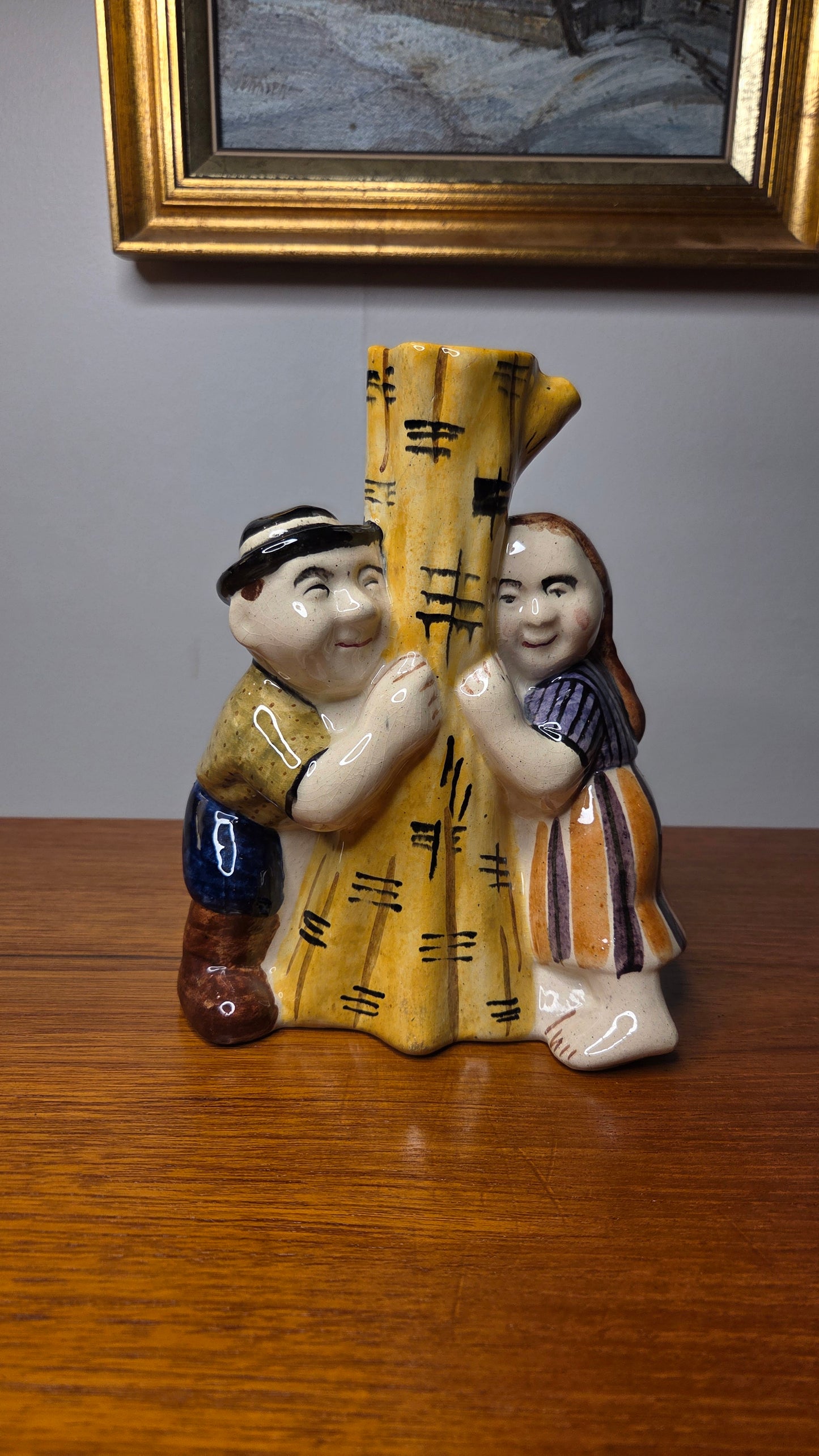 Kupittaan Savi – Ville ja Helena – harvinaisempi käsinmaalattu figuuri