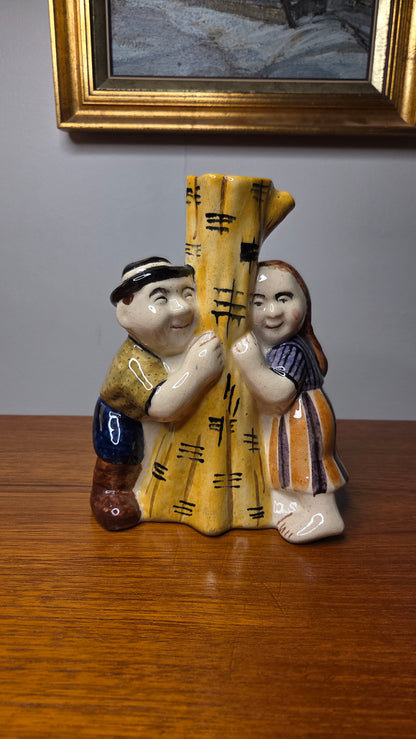 Kupittaan Savi – Ville ja Helena – harvinaisempi käsinmaalattu figuuri