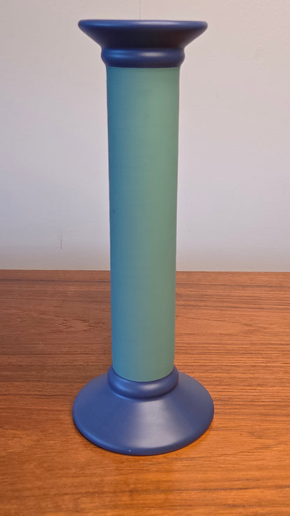 Postmodern / Memphis -tyylinen keraaminen kynttilänjalka – Villeroy & Boch (Gallo Design), 1980-luku