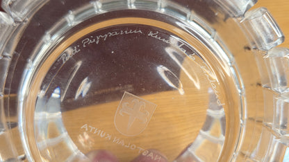 Kumela taidelasimalja - Pertti Piipponen, signeeraus, Riihimäki