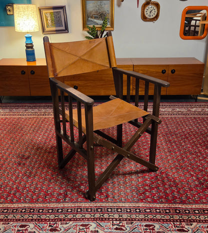 Balmuir Oxford -taittotuoli – vaaleanruskea nahka & puu