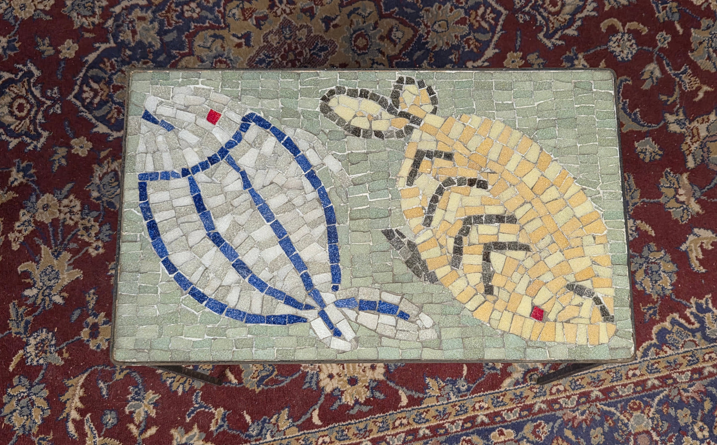 Metalli-/ mosaiikkipöytä