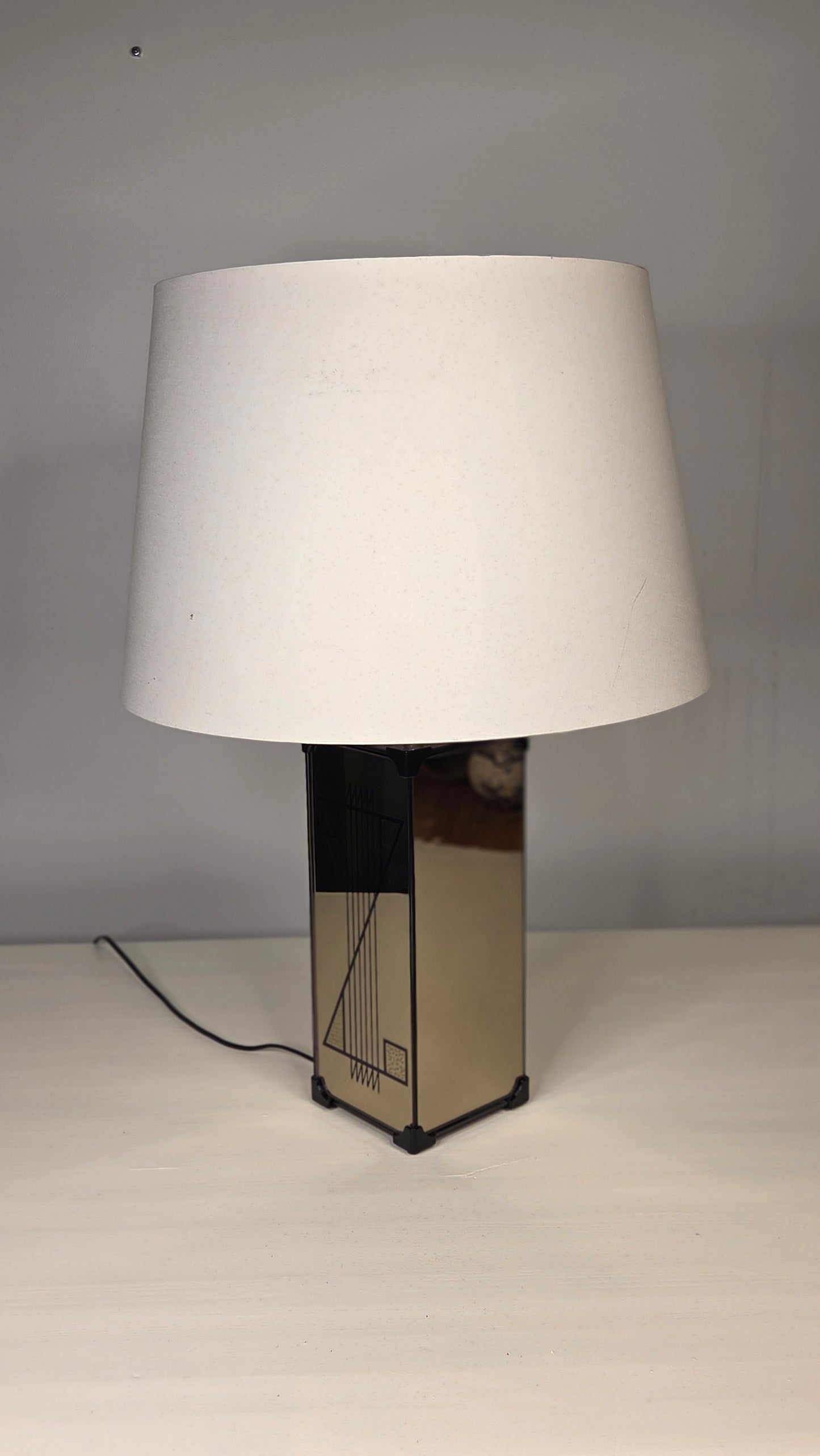 Kerlux vintage pöytävalaisin – iso varjostin, korkeus 65 cm