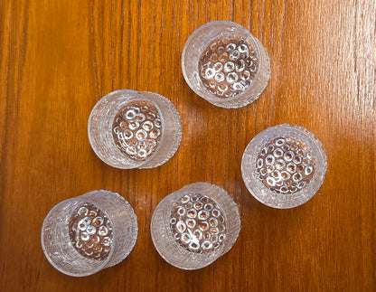 Vintage Iittala Ultima Thule snapsilasit – Tapio Wirkkala (1968) 5kpl
