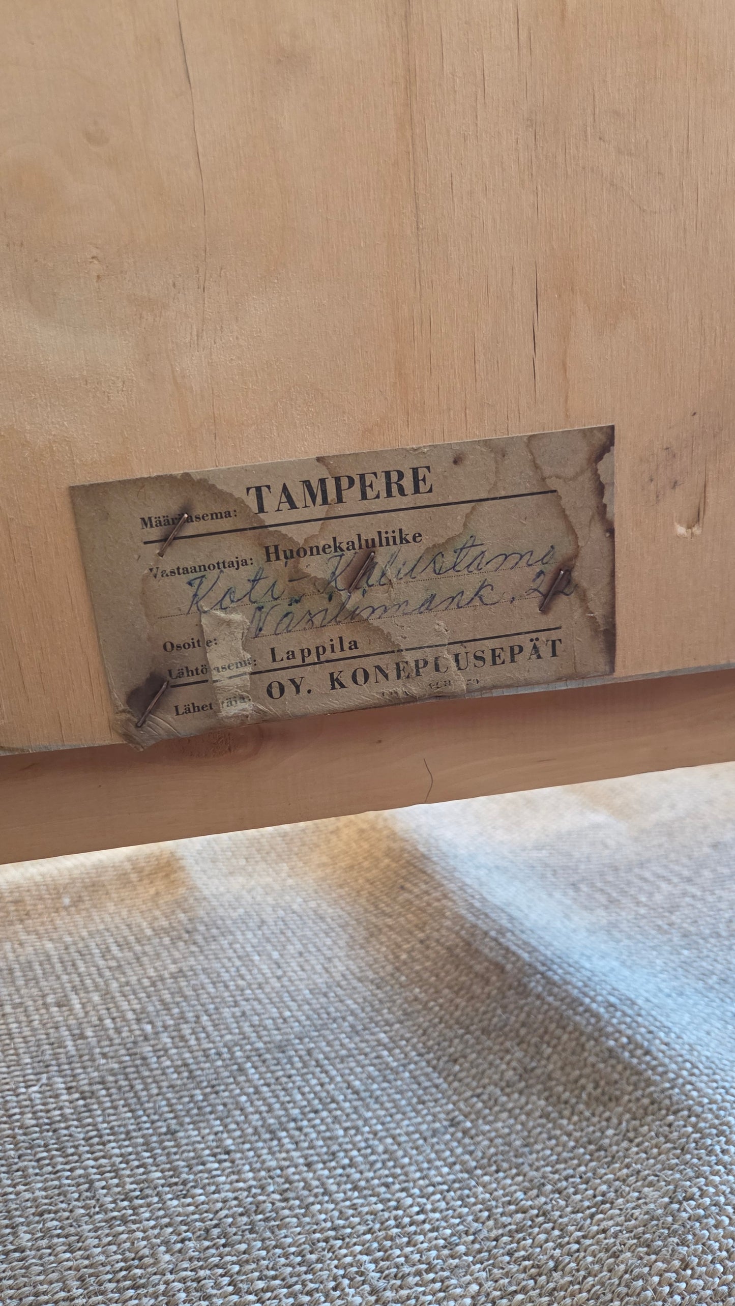 Liinavaatekaappi 60-luku