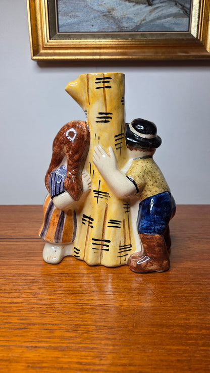 Kupittaan Savi – Ville ja Helena – harvinaisempi käsinmaalattu figuuri