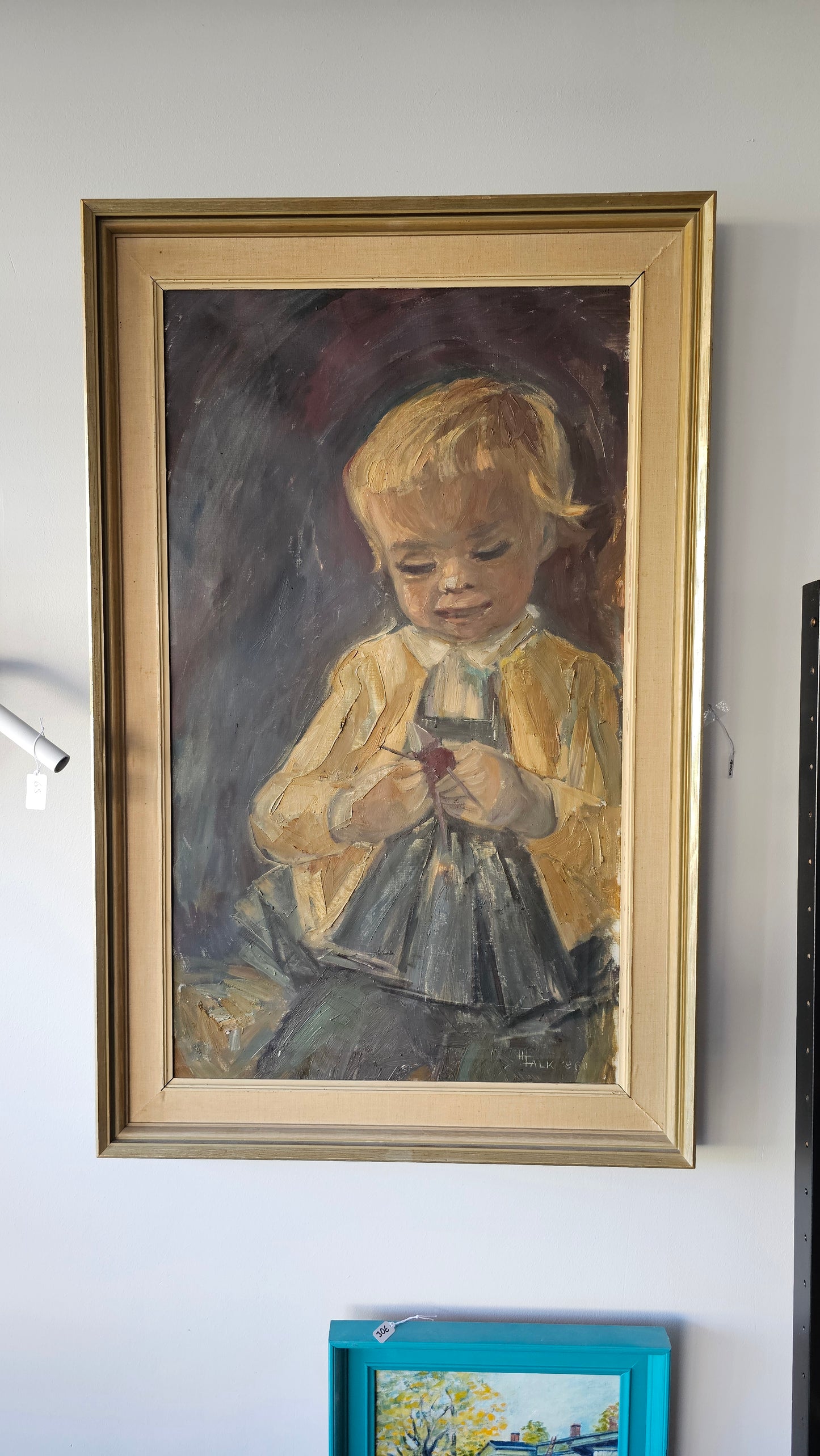 Hildegard Falk- öljyvärimaalaus, 67 x 104 cm