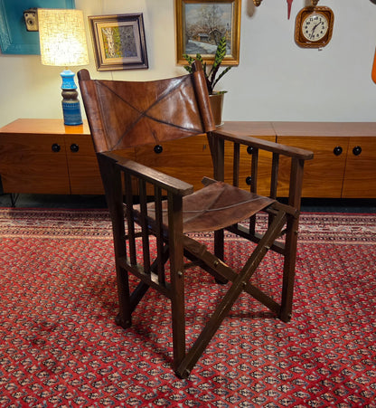 Balmuir Oxford taittotuoli – konjakinruskea – puu & nahka