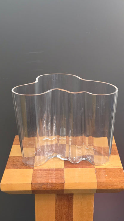 Iittala kirkas Aalto maljakko 160mm