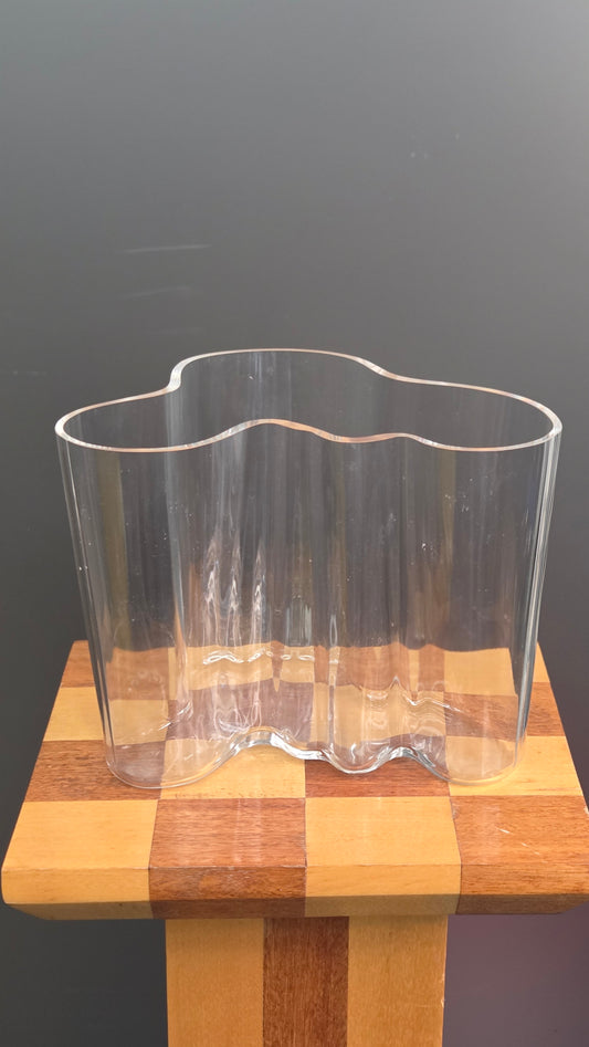 Iittala kirkas Aalto maljakko 160mm