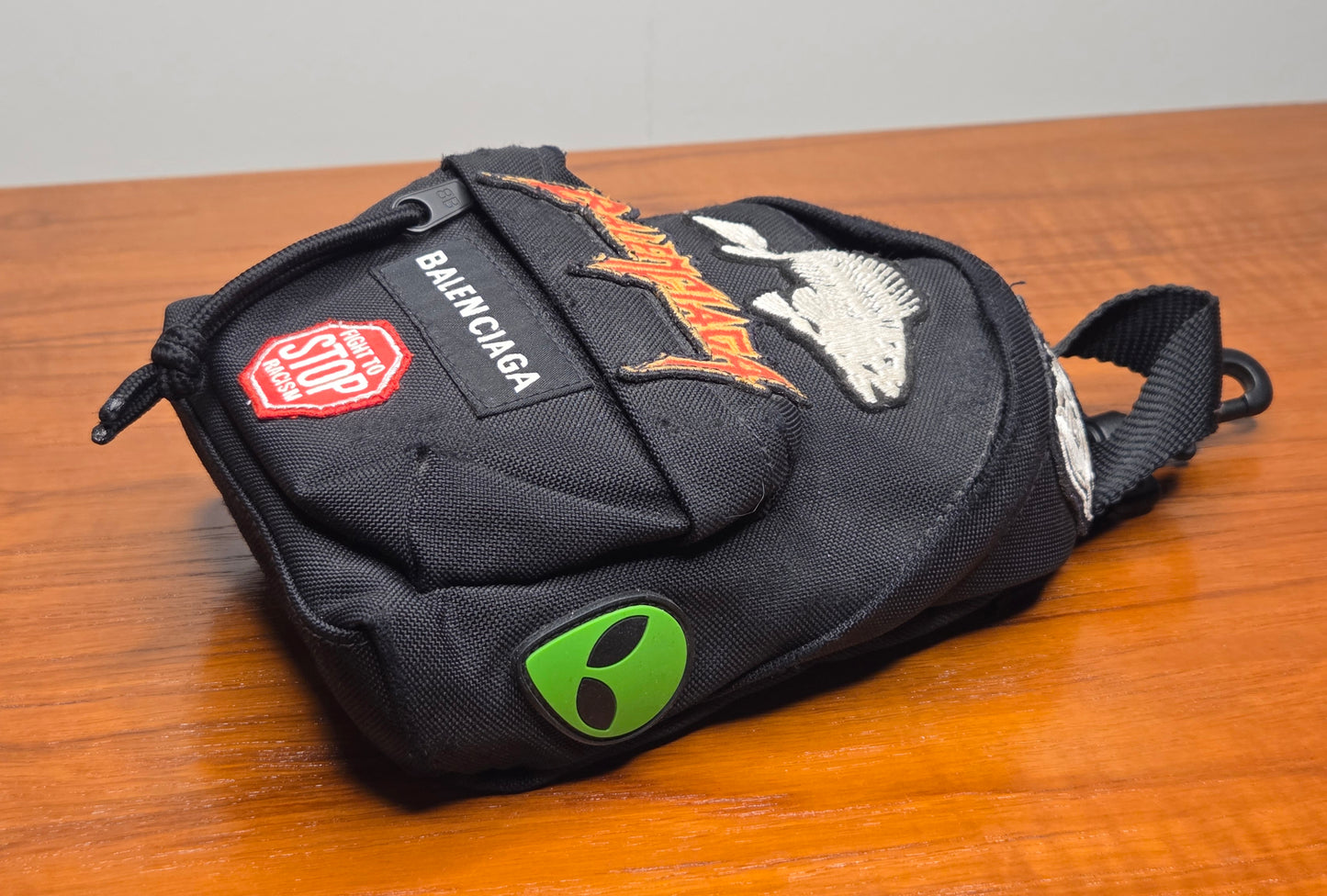 Balenciaga Political Campaign Crossbody – Patch Edition (Black)