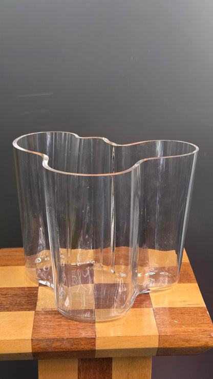 Iittala kirkas Aalto maljakko 160mm