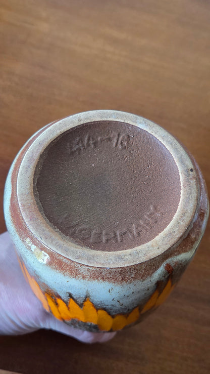 West German vase, height 15.5 cm