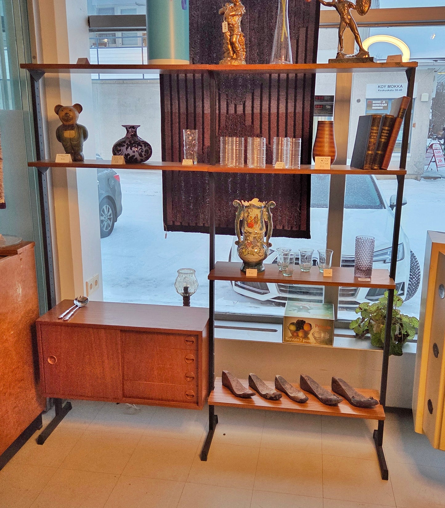 Vintage kirjahylly 60-luku